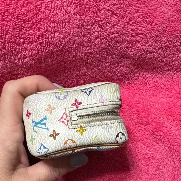 Louis Vuitton White Multicolor Monogram Wristlet - Picture 6 of 11